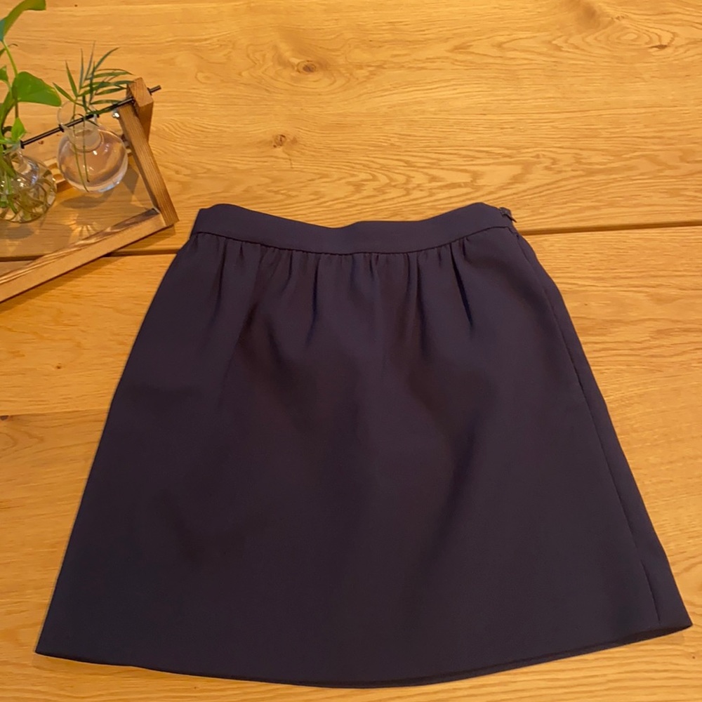 Navy mini skirt with pockets